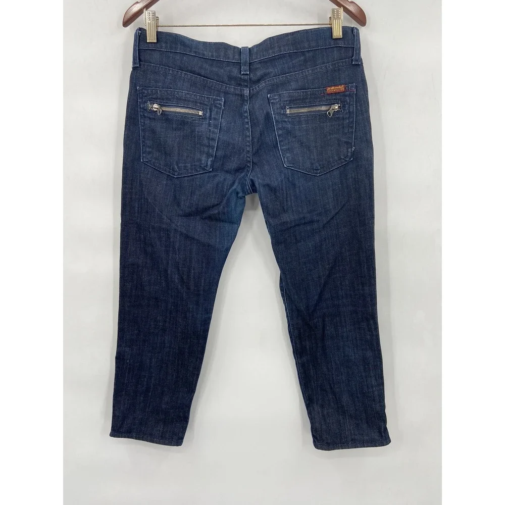 7 For All Mankind‎ Women's Denim Low Rise Capri Pants Size 28